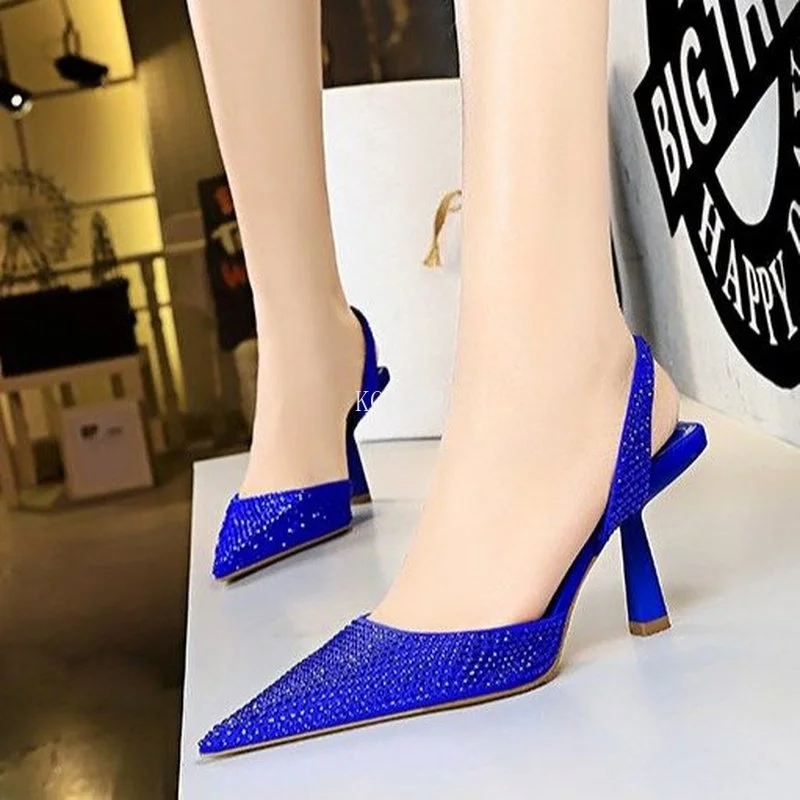 2022 New Blue Women Shoes Pointed Toe Slip-On Sexy Dress Style Slingback Thin High Heels Sandles Women Party Dress Shoes 35-43
2022 New Blue Women Shoes Pointed Toe Slip-On Sexy Dress Style Slingback Thin High Heels Sandles Women Party Dress Shoes 35-43