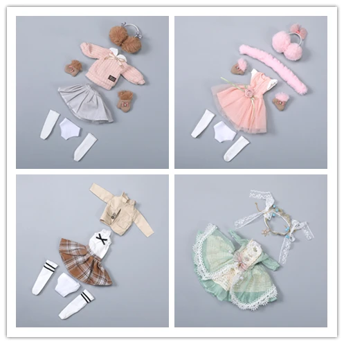 30cm Doll Dress Fashion Clothes suit for 1/6 doll Clothes licca For Barbie Doll for kissmela Baby Toys Best Girl' Gift
30cm Doll Dress Fashion Clothes suit for 1/6 doll Clothes licca For Barbie Doll for kissmela Baby Toys Best Girl' Gift