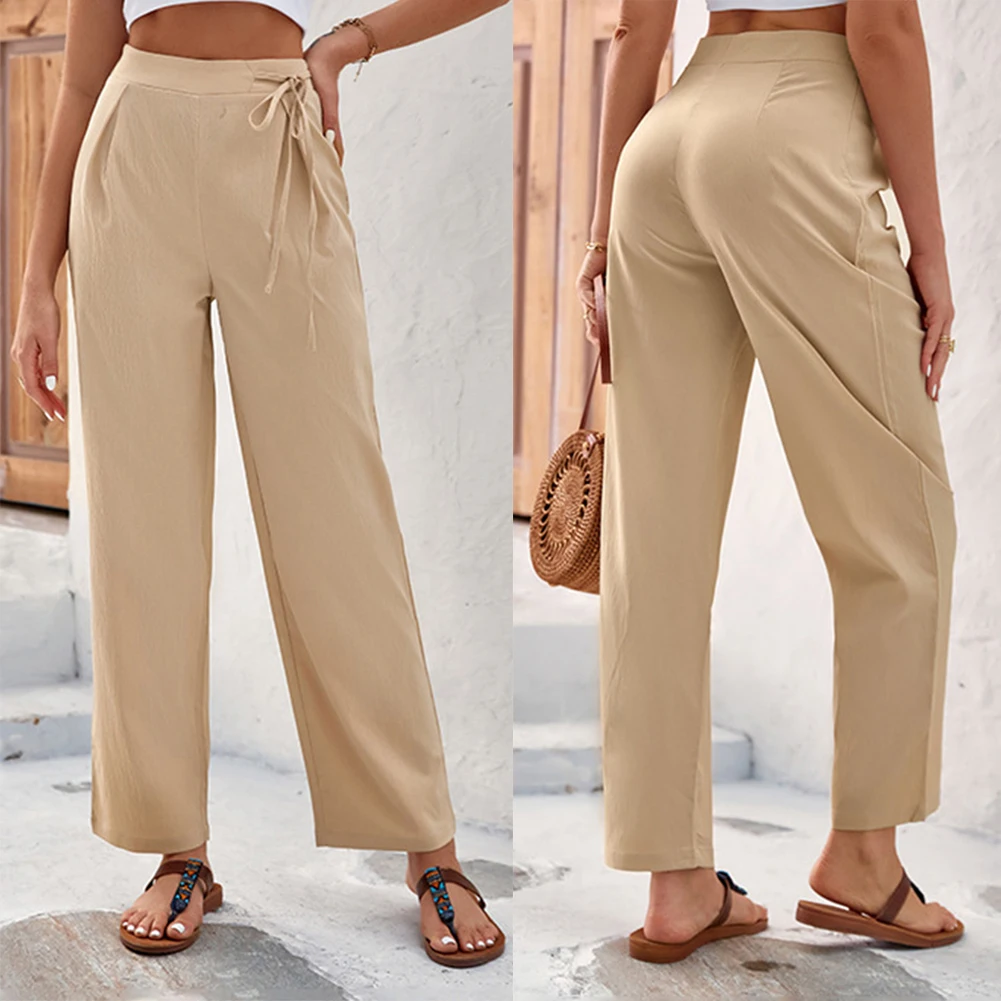 Ladies Retro Cotton Linen Straight Leg Pants Drawstring Pants Women Solid Wide Leg Pants Loose Yoga Pants 2023 Summer Pant Mujer
Ladies Retro Cotton Linen Straight Leg Pants Drawstring Pants Women Solid Wide Leg Pants Loose Yoga Pants 2023 Summer Pant Mujer