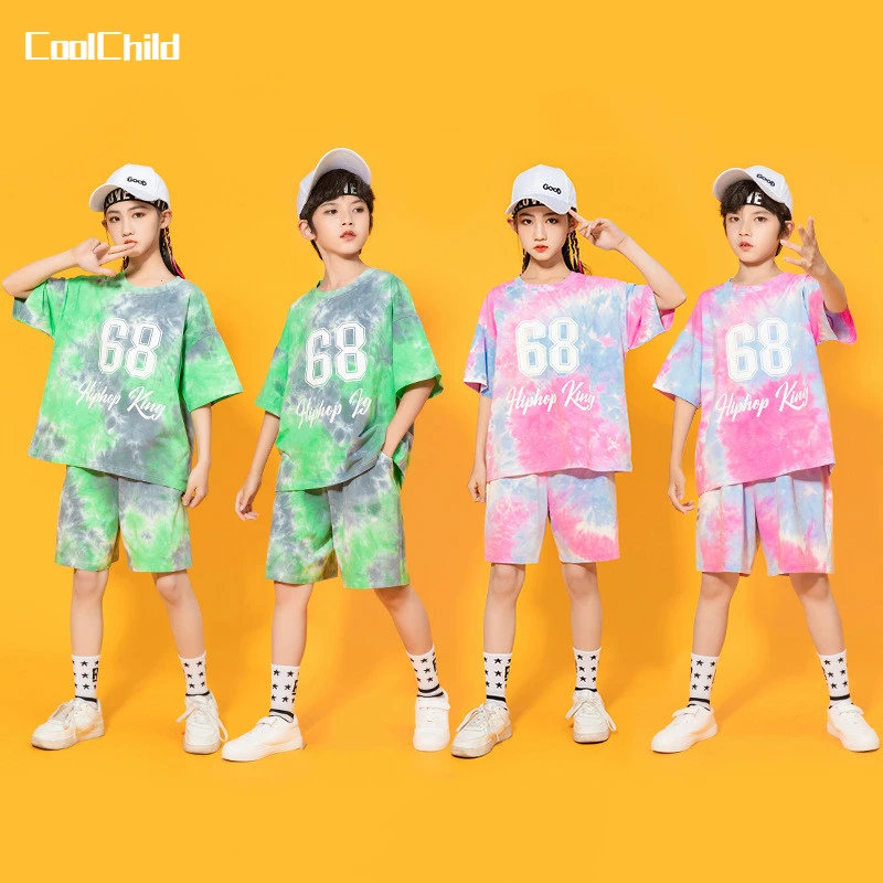 Boys Hip Hop Tie Dyed T-shirt Street Dance Shorts Girl Colorful Summer Top Clothes Sets Kids Tee Streetwear Child Jazz Costumes
Boys Hip Hop Tie Dyed T-shirt Street Dance Shorts Girl Colorful Summer Top Clothes Sets Kids Tee Streetwear Child Jazz Costumes