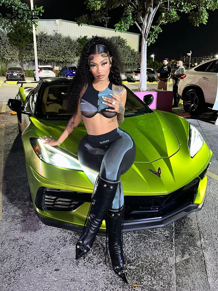 Cutenew Women's Sexy Body Printed Two-Piece Set Sleeveless Suspender Vest Top + Slim High Waist Straight Pants Casual Suit New
Cutenew Women's Sexy Body Printed Two-Piece Set Sleeveless Suspender Vest Top + Slim High Waist Straight Pants Casual Suit New