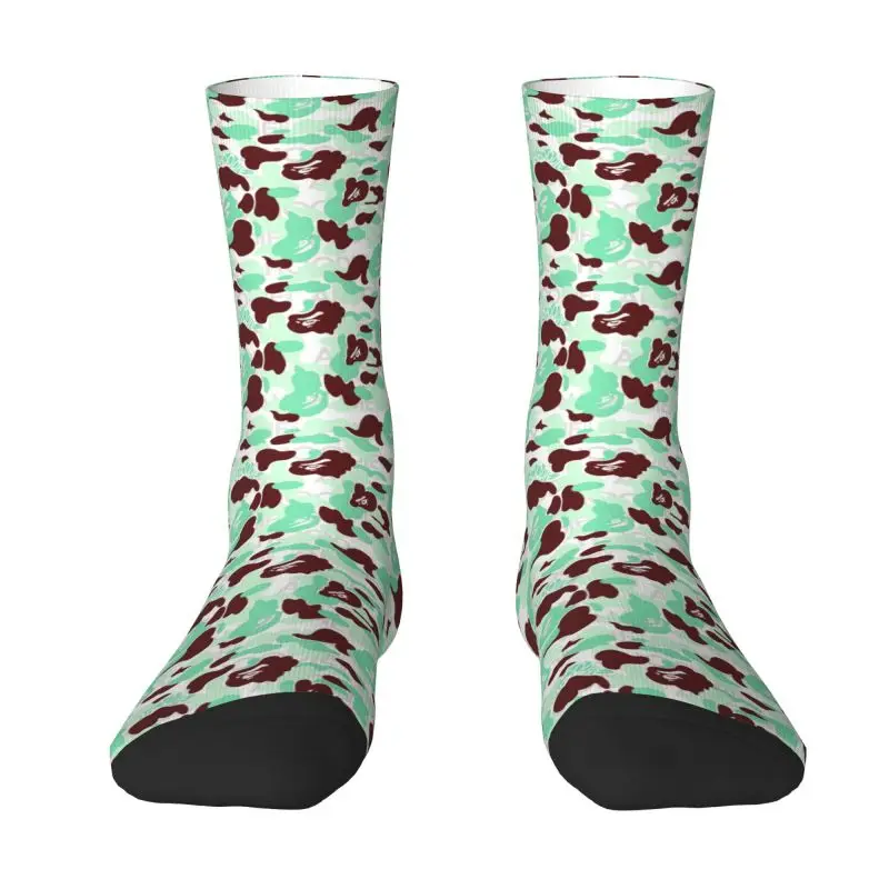 

Cute Men's Camouflage Dress Socks Unisex Breathbale Warm 3D Print Camo Crew Socks