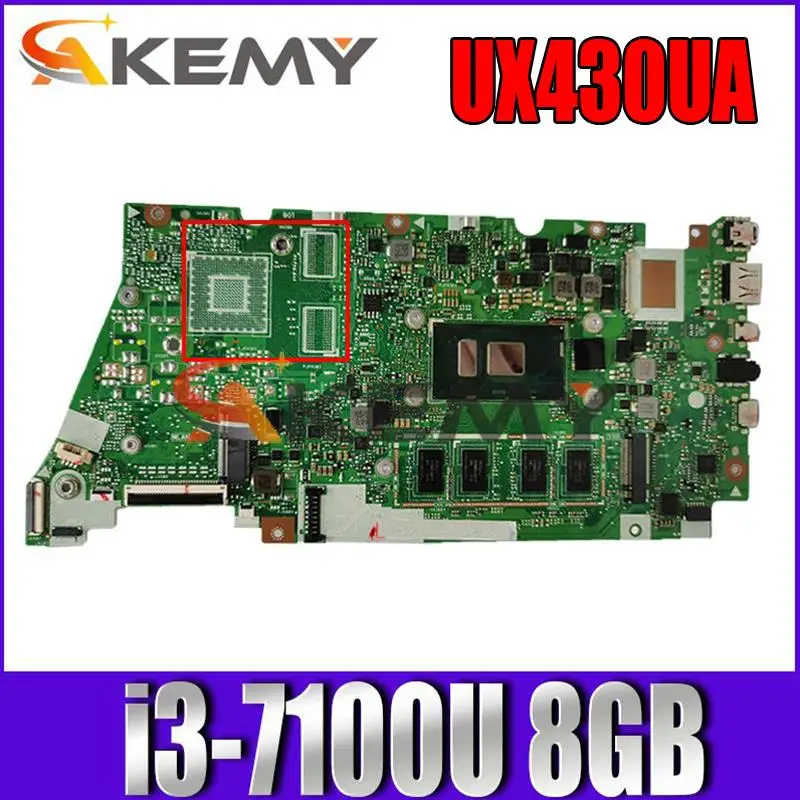 Akemy UX430UA Motherboard For ASUS UX430U UX430UQ UX430UQR UX430UN UX430UAR Laptop Motherboard original i3-7100U 8GB 100% Test
Akemy UX430UA Motherboard For ASUS UX430U UX430UQ UX430UQR UX430UN UX430UAR Laptop Motherboard original i3-7100U 8GB 100% Test