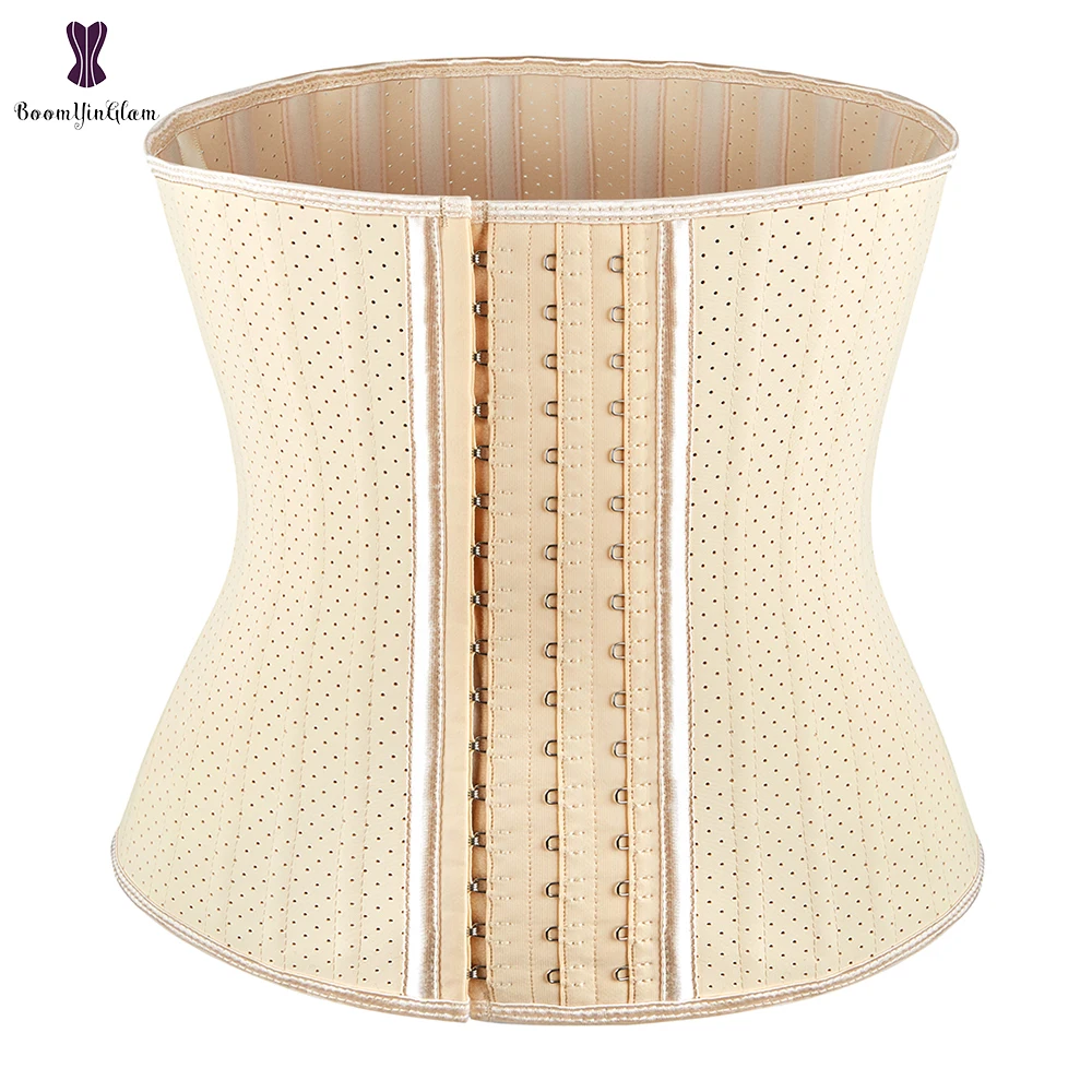 Latex Waist Trainer Breathable 25 Spiral Steel Boned Corset Underbust Black Nude XXS-3XL Front 30cm Length Bustier #948
Latex Waist Trainer Breathable 25 Spiral Steel Boned Corset Underbust Black Nude XXS-3XL Front 30cm Length Bustier #948