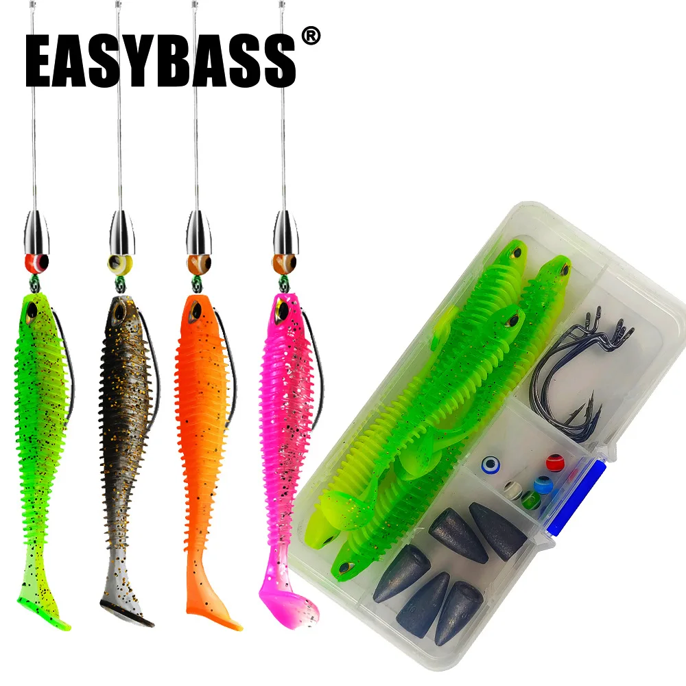 5pcs/lot Soft Lure Kit Soft Fishing Lure 6.5cm2.5g Jig Head Hook 7.5cm4.8g Fishing Hooks with Fishing Tackle Box Pesca
5pcs/lot Soft Lure Kit Soft Fishing Lure 6.5cm2.5g Jig Head Hook 7.5cm4.8g Fishing Hooks with Fishing Tackle Box Pesca