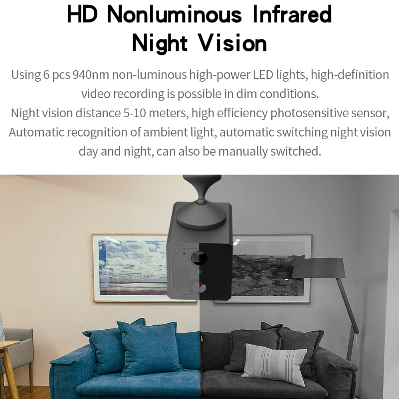 Новая мини-IP-камера S3 с Wi-Fi, беспроводная HD-видеокамера для обнаружения движения с мониторингом в режиме реального времени и воспроизведени...
Новая мини-IP-камера S3 с Wi-Fi, беспроводная HD-видеокамера для обнаружения движения с мониторингом в режиме реального времени и воспроизведени...