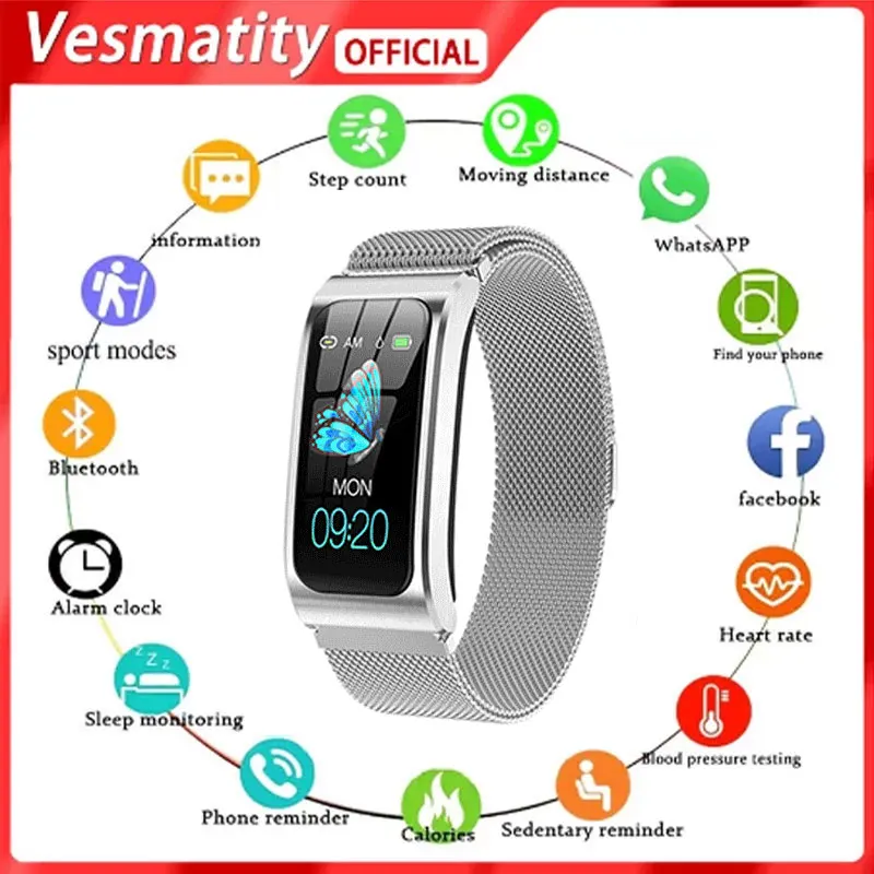 2022 Vesmatity Wristwatch Men Women Heart Rate Sports Band Blood Pressure Fitness Tracker Waterproof Color Activity Android IOS
2022 Vesmatity Wristwatch Men Women Heart Rate Sports Band Blood Pressure Fitness Tracker Waterproof Color Activity Android IOS