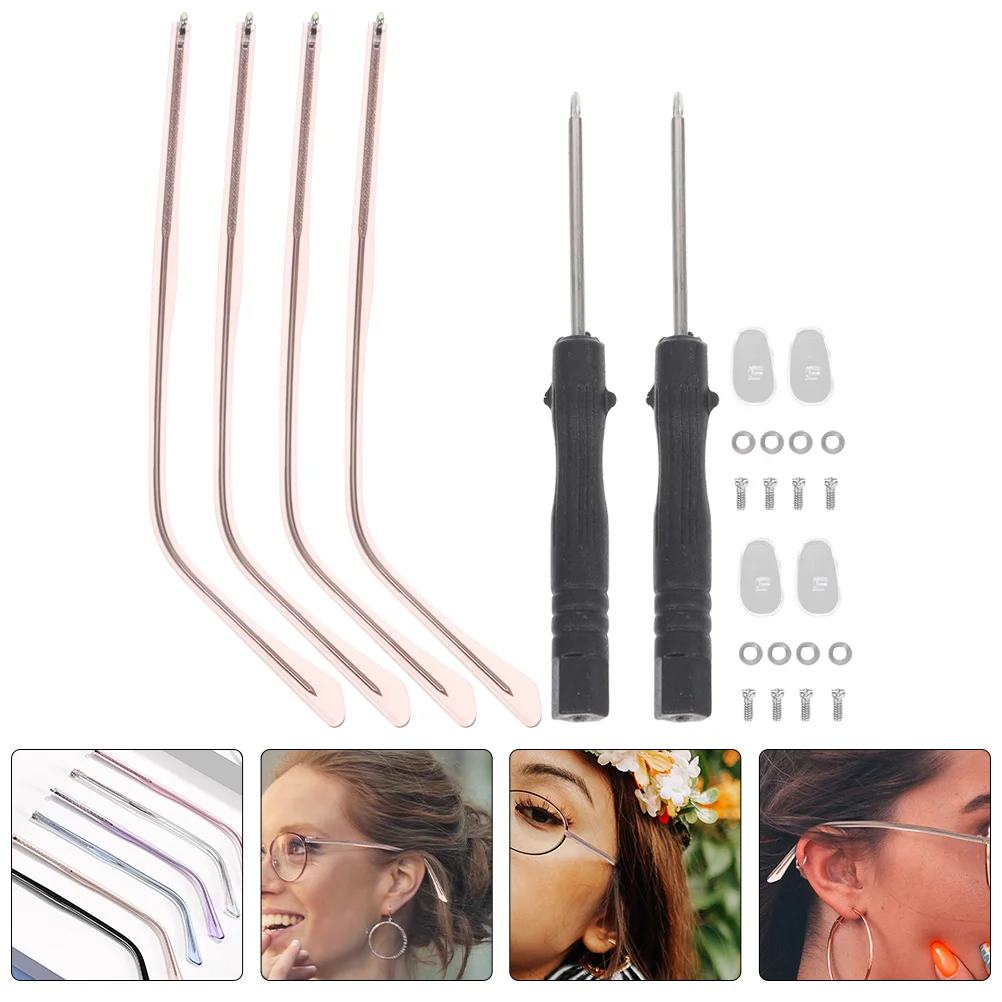 2 Sets Glasses Accessories Metal Arms Nerd Parts Crystal Universal Replacement Temple Eyeglasses Sunglasses
2 Sets Glasses Accessories Metal Arms Nerd Parts Crystal Universal Replacement Temple Eyeglasses Sunglasses