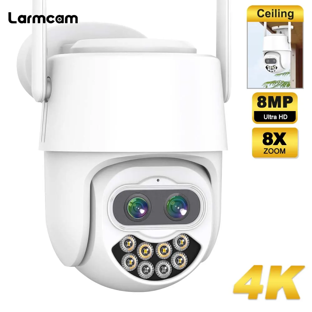 8MP Binocular WiFi IP Camera 4K Security Camera 8X Zoom Auto Tracking 1080P Video Surveillance Outdoor Onvif CCTV PTZ ICsee
8MP Binocular WiFi IP Camera 4K Security Camera 8X Zoom Auto Tracking 1080P Video Surveillance Outdoor Onvif CCTV PTZ ICsee