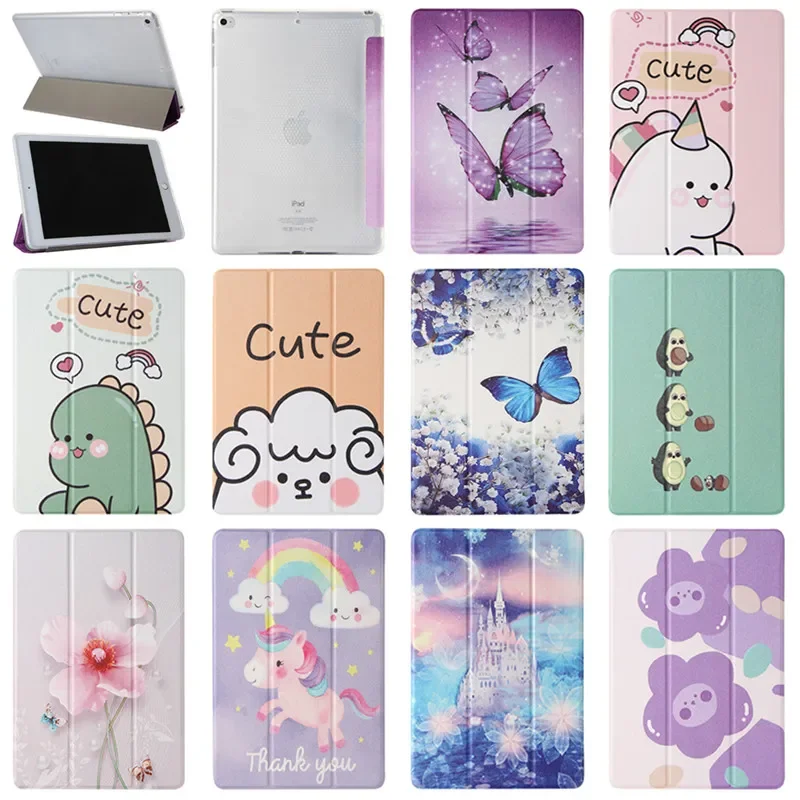 

Leather Cover For iPad 9th 8th 7th 6th Gen Case Cute Unicorn Tablet Funda For iPad 10.2 9.7 Air 1 2 iPad 5 6 7 8 9 Case