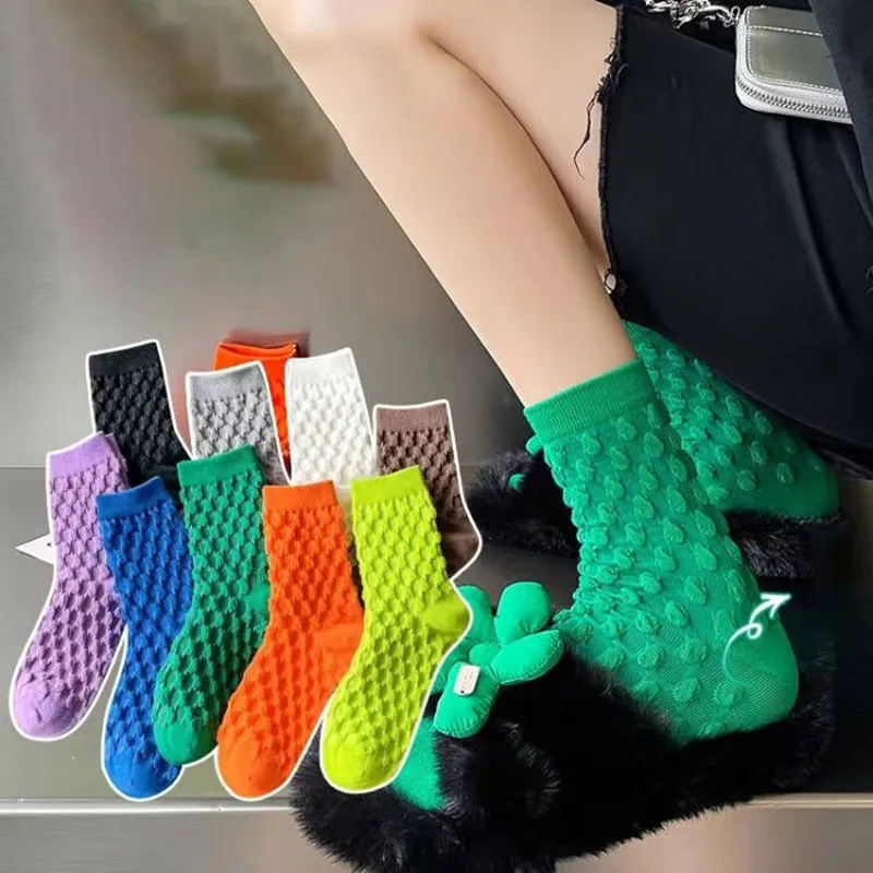 3pairs Socks For Women New Fashion High Quality Breathable Soft Cotton Socks Girls Trend Personality Korean Style Colorful Sock
3pairs Socks For Women New Fashion High Quality Breathable Soft Cotton Socks Girls Trend Personality Korean Style Colorful Sock