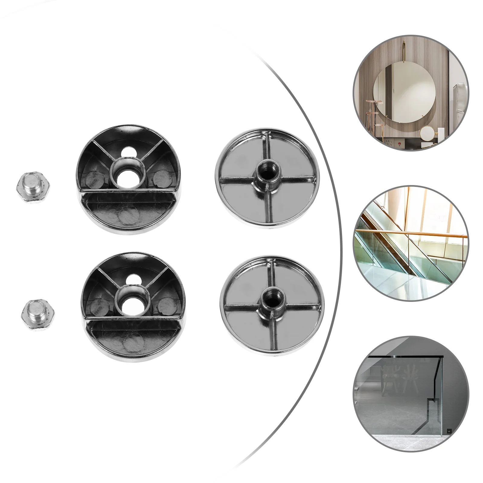 Mirror Clips Round Clip Hangingfixing Clamps Bathroom Clampmounting Holder Wall Metal Kit Brackets Accessories Plate Tool
Mirror Clips Round Clip Hangingfixing Clamps Bathroom Clampmounting Holder Wall Metal Kit Brackets Accessories Plate Tool