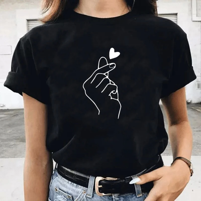 Than Heart Women's T-shirt Harajuku Love T Shirt Women Fashion Ladies Black Graphic T Shirts Women 2022 New Summer Femme Clothes
Than Heart Women's T-shirt Harajuku Love T Shirt Women Fashion Ladies Black Graphic T Shirts Women 2022 New Summer Femme Clothes