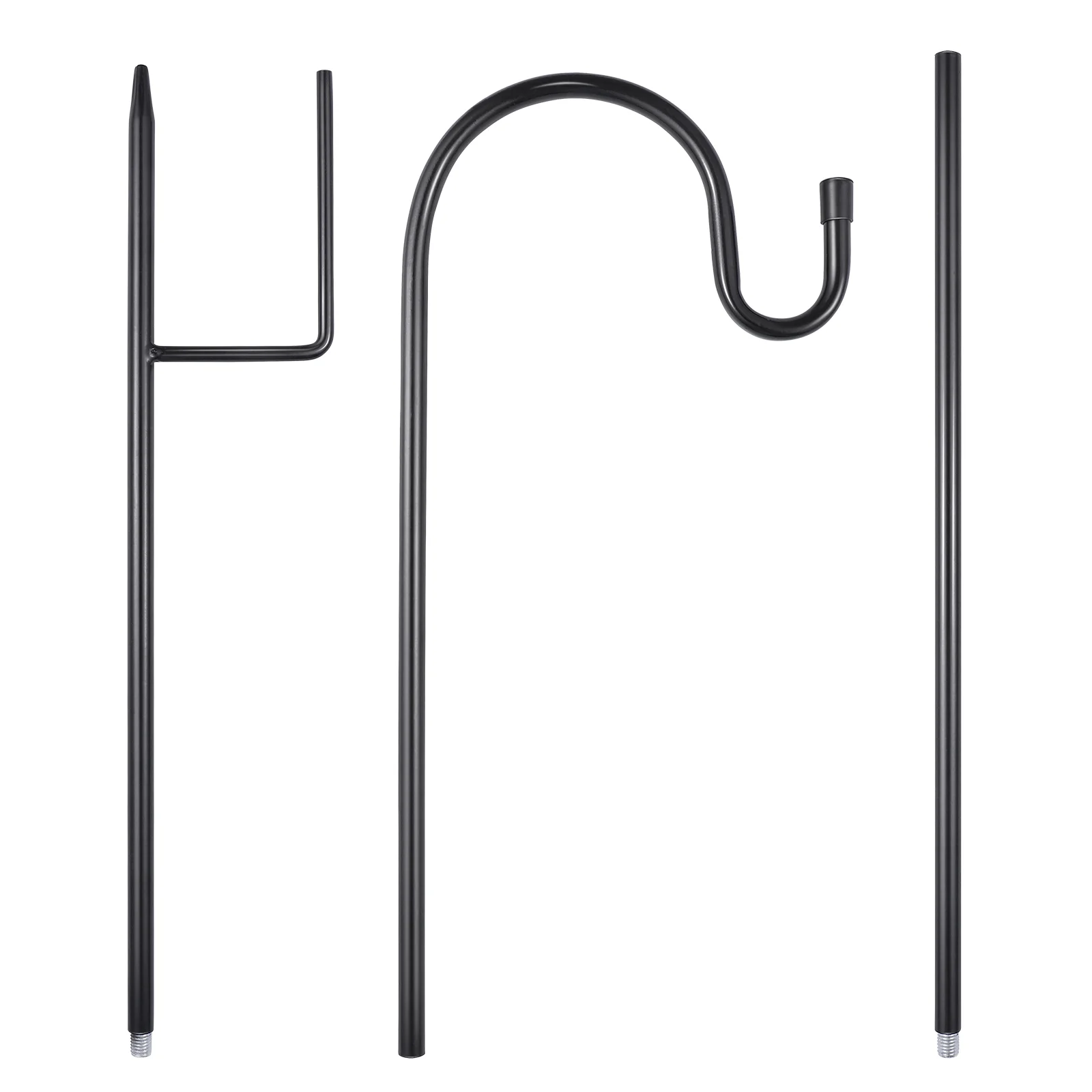 Yardwe Shepherd Hook Plant Hook Garden Stake Outdoor Plant Stand Hanger for Hanging Plants Solar Lights Bird Feeders (Black) 
Yardwe Shepherd Hook Plant Hook Garden Stake Outdoor Plant Stand Hanger for Hanging Plants Solar Lights Bird Feeders (Black)