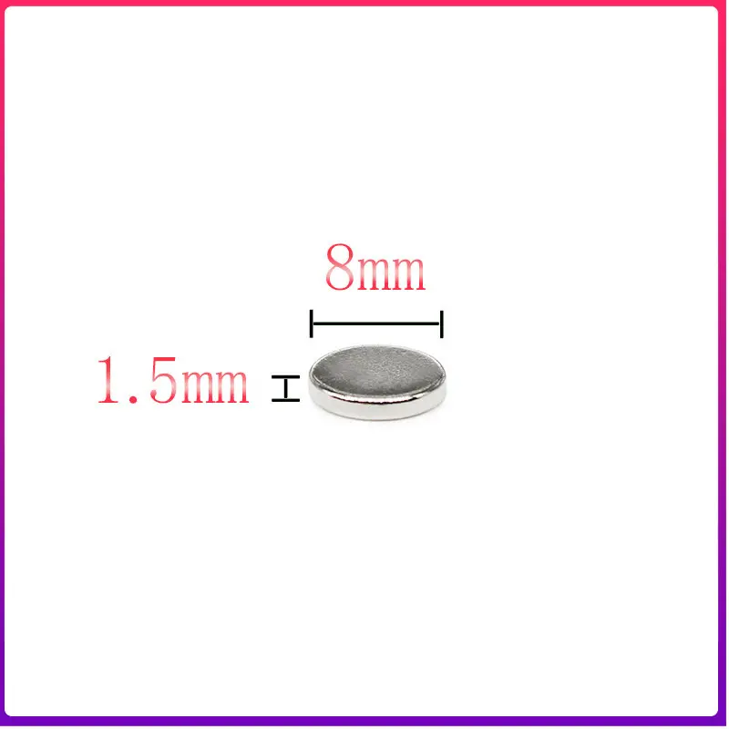 50/100/200/500/1000PCS 8x1 mm Round Strong Powerful Magnetic Magnet N35 Permanent Rare Earth Neodymium Magnet Disc 8x1mm 8*1 mm
50/100/200/500/1000PCS 8x1 mm Round Strong Powerful Magnetic Magnet N35 Permanent Rare Earth Neodymium Magnet Disc 8x1mm 8*1 mm