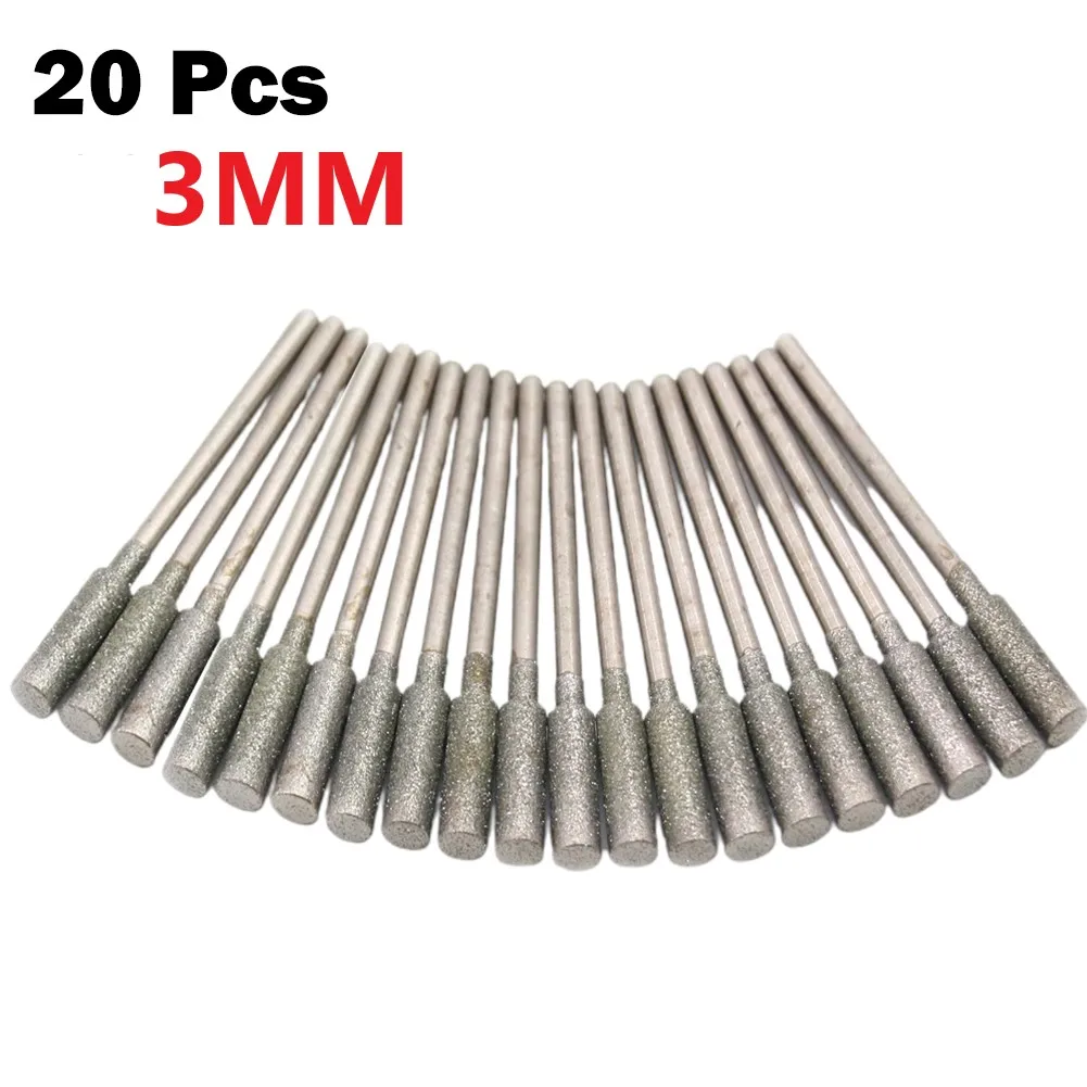 20pcs 2.35mm Shank Cyliner Diamond Grinding Burr Teeth Grinding Bit Titanium Coated Carving Tool Grinding Tools Head
20pcs 2.35mm Shank Cyliner Diamond Grinding Burr Teeth Grinding Bit Titanium Coated Carving Tool Grinding Tools Head
