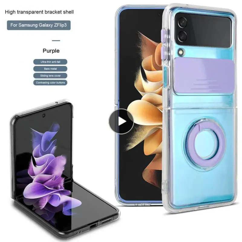 Anti-scratch Case Transparent Folding Protective Cover For Samsung Z Flip 3 Z Flip 3 Soft Tpu Shell Ring Bracket
Anti-scratch Case Transparent Folding Protective Cover For Samsung Z Flip 3 Z Flip 3 Soft Tpu Shell Ring Bracket