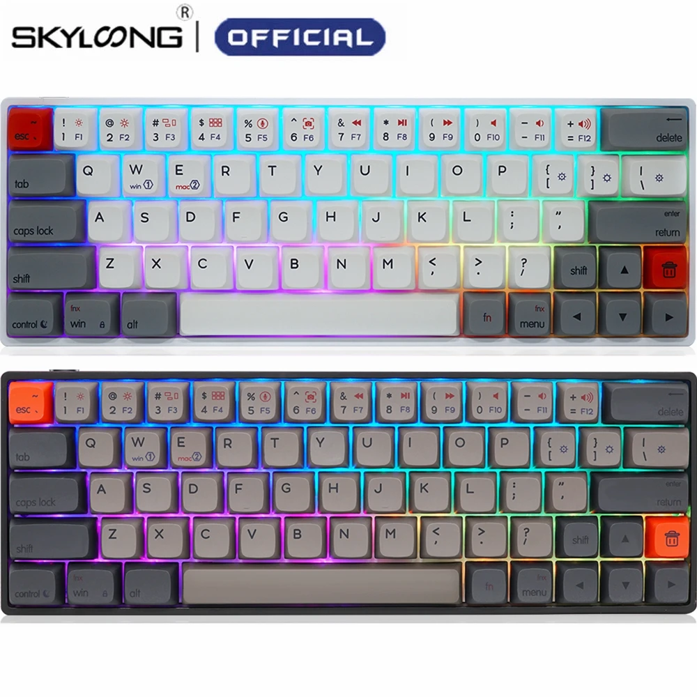 

SKYLOONG SK64 Hotswap Mechanical Gaming Keyboard Optical Switches RGB Backlit Programmable Custom Gamer Keyboards For PC WIN MAC