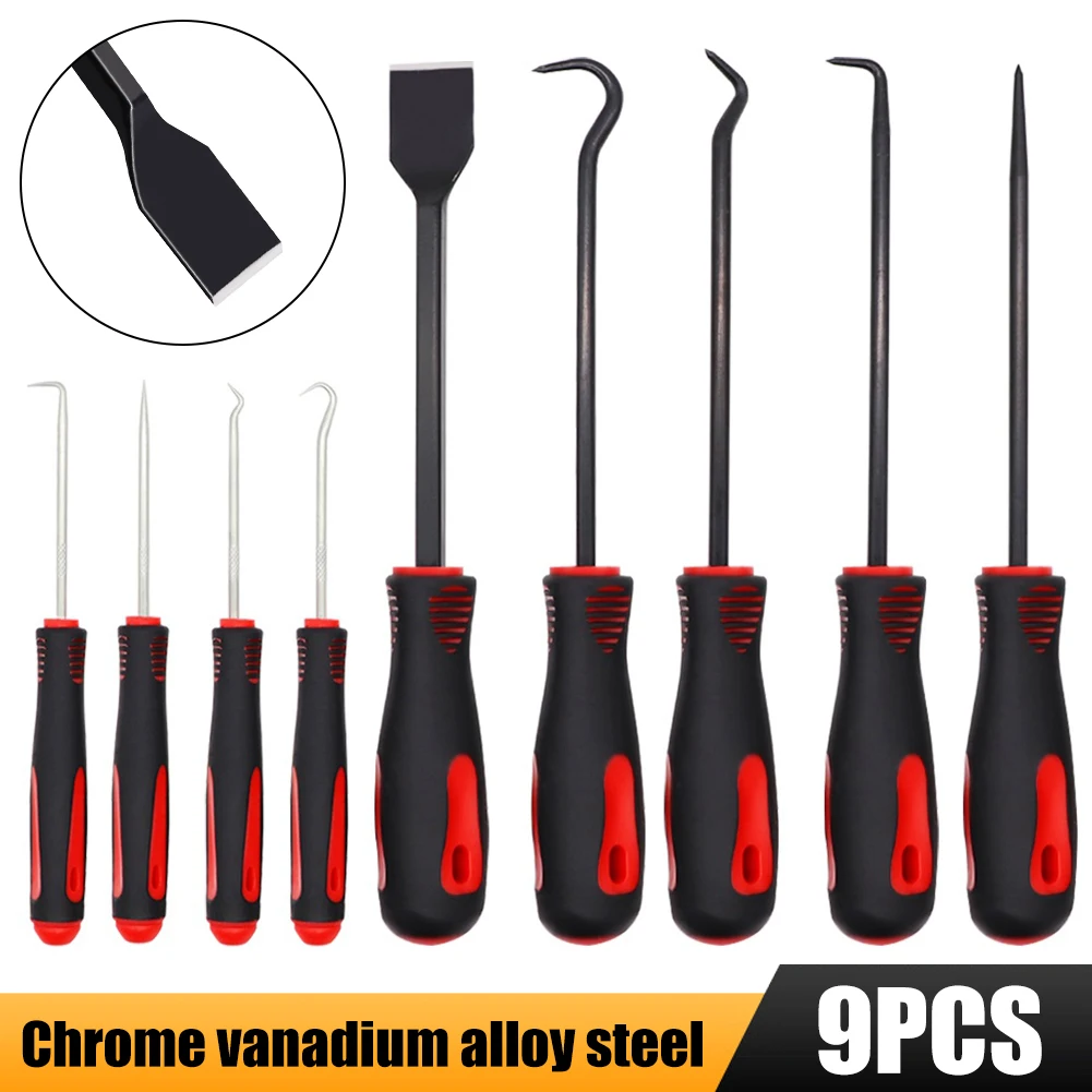 9Pcs Precision Pick and Hook Set 165mm 260mm Automotive Maintenance Tool Kit Car Oil Seal O Ring Seal Gasket Pick Remover Tool
9Pcs Precision Pick and Hook Set 165mm 260mm Automotive Maintenance Tool Kit Car Oil Seal O Ring Seal Gasket Pick Remover Tool