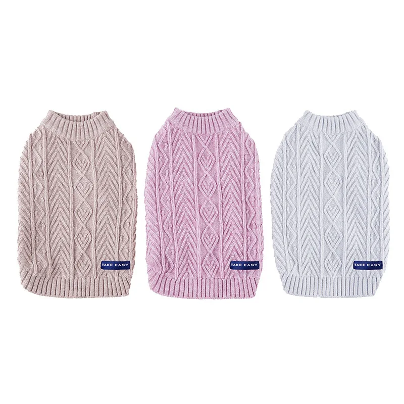 Autumn and Winter Pet Sleeveless Stretch Sweater for Dog Twisted Sweater Fat Dog Clothes Knitted Sweater Artículos Para Mascotas
Autumn and Winter Pet Sleeveless Stretch Sweater for Dog Twisted Sweater Fat Dog Clothes Knitted Sweater Artículos Para Mascotas