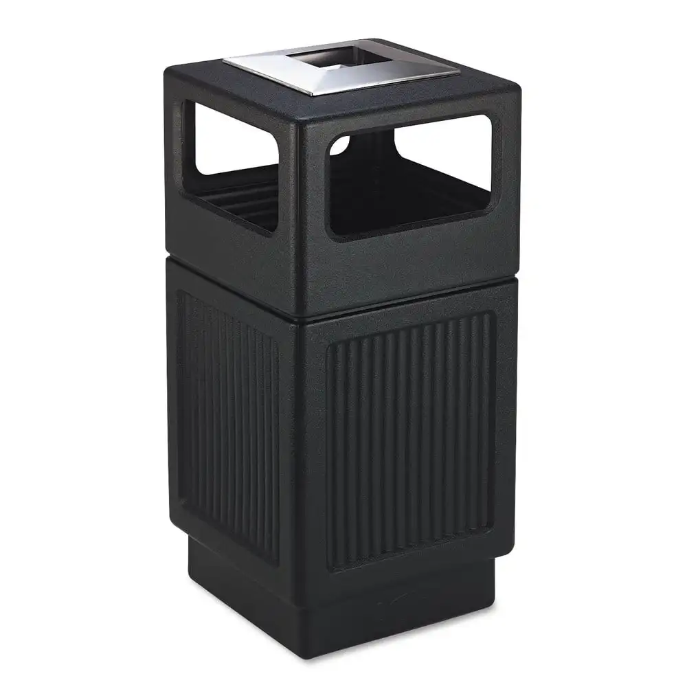 Safco 9477BL Canmeleon Ash/trash Receptacle, Square, Polyethylene, 38gal, Textured Black
Safco 9477BL Canmeleon Ash/trash Receptacle, Square, Polyethylene, 38gal, Textured Black