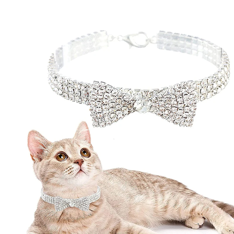 1PCS Cat Collar Pet Crystal Collar Cute Fashion Safety Buckle Necklace Pet Dog Nylon With Bowknot Collar
1PCS Cat Collar Pet Crystal Collar Cute Fashion Safety Buckle Necklace Pet Dog Nylon With Bowknot Collar