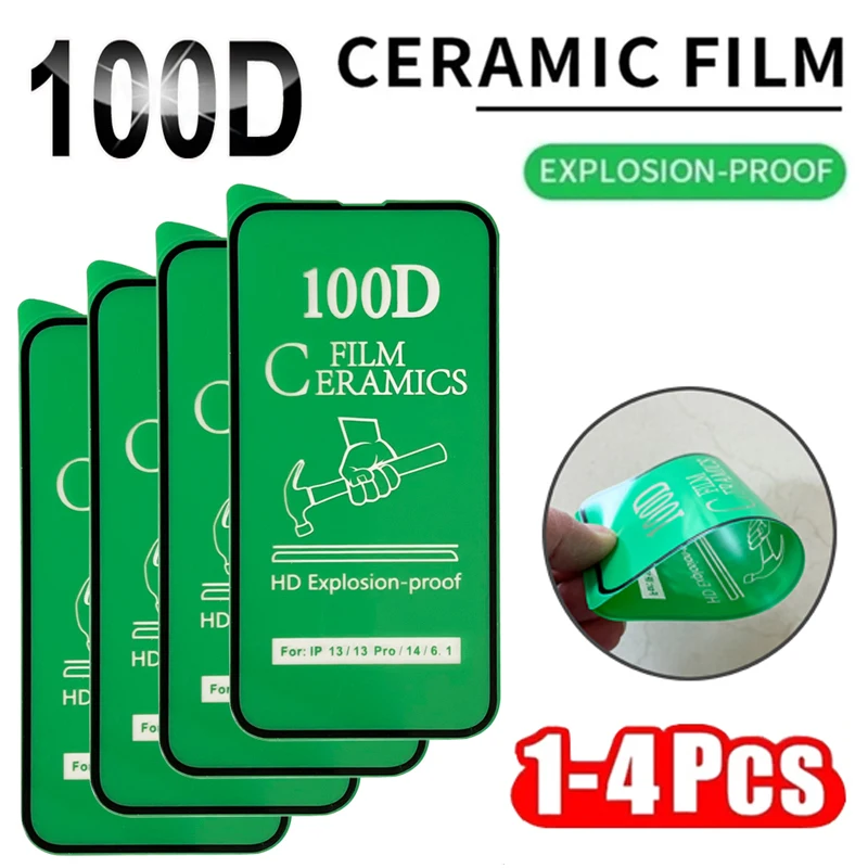 100D Ceramic Protective Glass For iPhone 14 13 12 Mini 11 Pro XR XS Max X 8 7 Plus SE 2020 2022 Soft Screen Protector Glass Film
100D Ceramic Protective Glass For iPhone 14 13 12 Mini 11 Pro XR XS Max X 8 7 Plus SE 2020 2022 Soft Screen Protector Glass Film