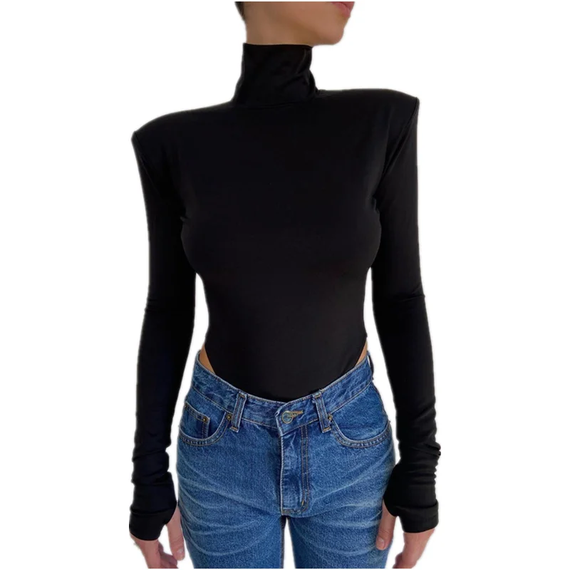 Spring Sexy Bodycon Bodysuit Women Clothing Long Sleeve Short Jumpsuit Backless One Piece Overall Turtleneck Solid Color Catsuit
Spring Sexy Bodycon Bodysuit Women Clothing Long Sleeve Short Jumpsuit Backless One Piece Overall Turtleneck Solid Color Catsuit