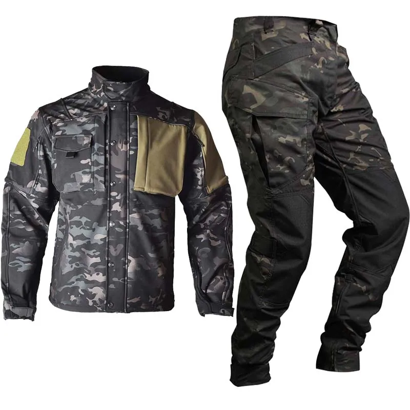 Outdoor Hiking Suits Airsoft Jacket Soft Shell Outwear Waterproof Windbreaker Military Pants Tactical Jackets Hunting Clothes
Outdoor Hiking Suits Airsoft Jacket Soft Shell Outwear Waterproof Windbreaker Military Pants Tactical Jackets Hunting Clothes