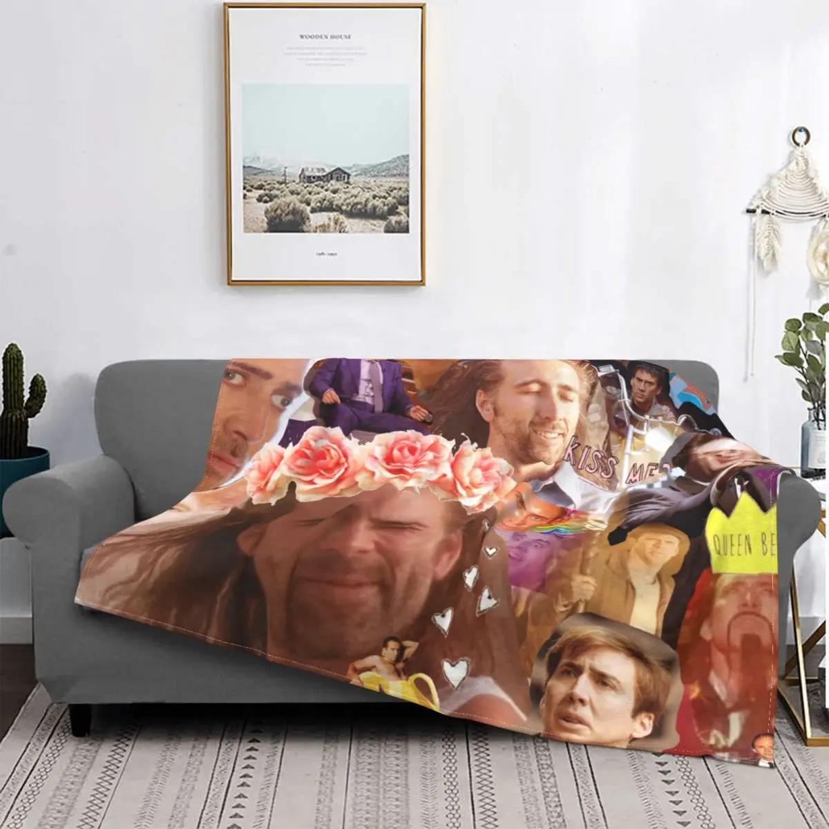 Funny Nicolas Cage Plaid Blankets Velvet Spring Autumn Breathable Warm Throw Blanket for Home Couch Quilt
Funny Nicolas Cage Plaid Blankets Velvet Spring Autumn Breathable Warm Throw Blanket for Home Couch Quilt