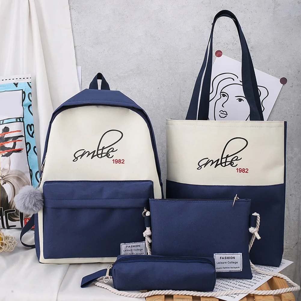 Exquisite Woman Composite Bag Set Fashion Female Durable Canvas Large Capacity Zipper Backpack Solid Handbag Shoulder Bag
Exquisite Woman Composite Bag Set Fashion Female Durable Canvas Large Capacity Zipper Backpack Solid Handbag Shoulder Bag
