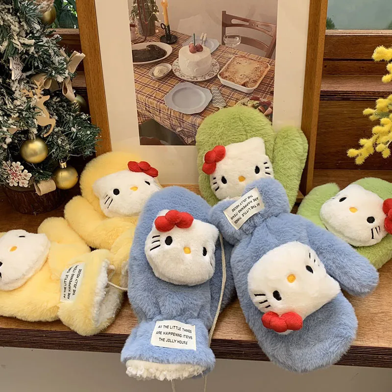 Милые перчатки Sanrio в стиле аниме, милые зимние плюшевые теплые ветрозащитные Утепленные перчатки Hello Kitty для студентов, детские игрушки, подарки для девочек
Милые перчатки Sanrio в стиле аниме, милые зимние плюшевые теплые ветрозащитные Утепленные перчатки Hello Kitty для студентов, детские игрушки, подарки для девочек