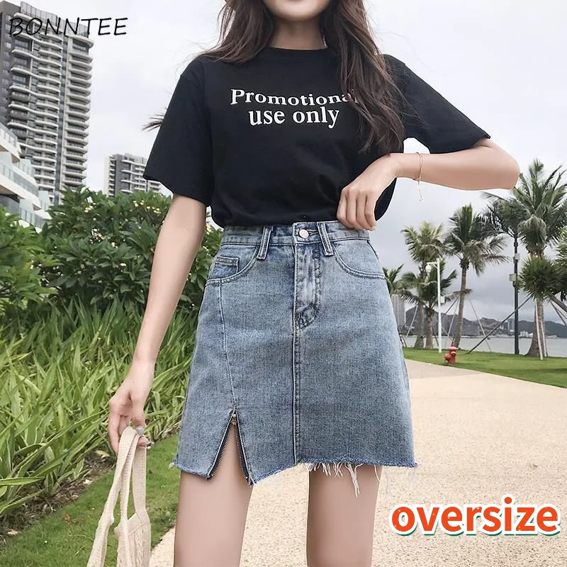 Skirts Women Denim Above Knee Side-slit Tassel Mujer Fashion Solid All-match Summer Thin Design Empire Casual Streetwear Quality
Skirts Women Denim Above Knee Side-slit Tassel Mujer Fashion Solid All-match Summer Thin Design Empire Casual Streetwear Quality