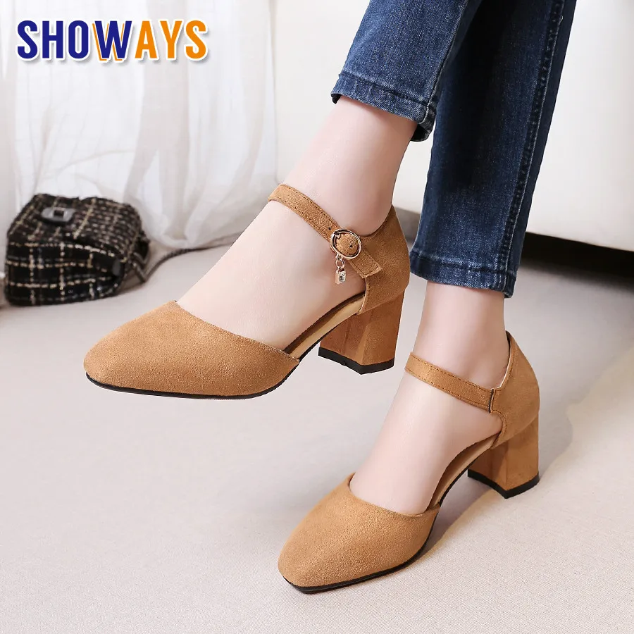 Big Size Casual Women D'Orsays Brown Black Flock High Block Heels Pumps Party Office Ladies Square Toe Summer Buckle Strap Shoes
Big Size Casual Women D'Orsays Brown Black Flock High Block Heels Pumps Party Office Ladies Square Toe Summer Buckle Strap Shoes
