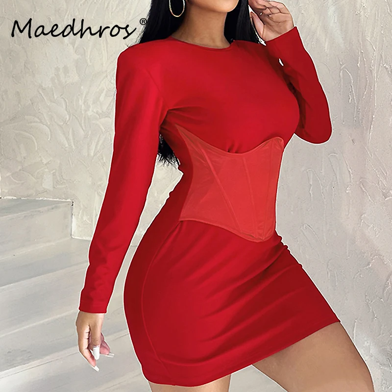 Long Sleeve Women Sexy Mini Dress Female Solid Color Elegant Streetwear Outfit Bodycon Party Club O Neck Mini Prom Dress
Long Sleeve Women Sexy Mini Dress Female Solid Color Elegant Streetwear Outfit Bodycon Party Club O Neck Mini Prom Dress