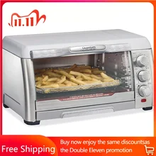 Oven toaster air fryer combination, large capacity, suitable for 12 inch pizza, 5 convection baking functions, stainless steel