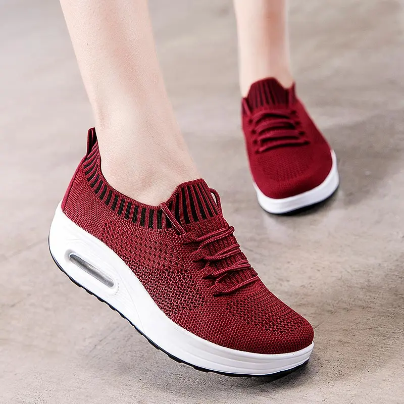 Женские спортивные кроссовки на танкетке, носки, женская спортивная обувь для бега, красные вязаные тонизирующие фитнес-тренировки, атлети...
Женские спортивные кроссовки на танкетке, носки, женская спортивная обувь для бега, красные вязаные тонизирующие фитнес-тренировки, атлети...