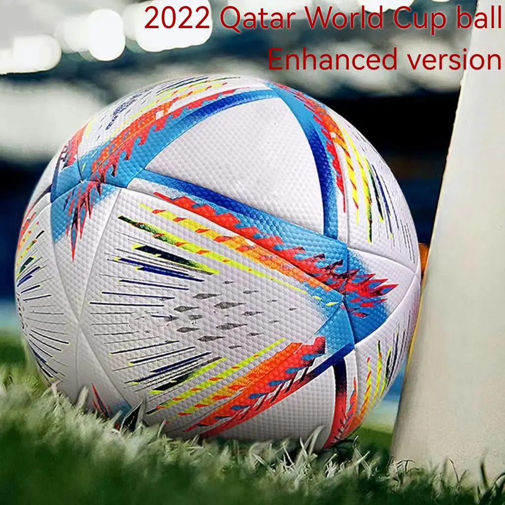 Новинка 2022 г., Официальный Кубок мира по футболу, размер 5, бесшовный Противоскользящий футбольный мяч из искусственной кожи для студенчески...
Новинка 2022 г., Официальный Кубок мира по футболу, размер 5, бесшовный Противоскользящий футбольный мяч из искусственной кожи для студенчески...