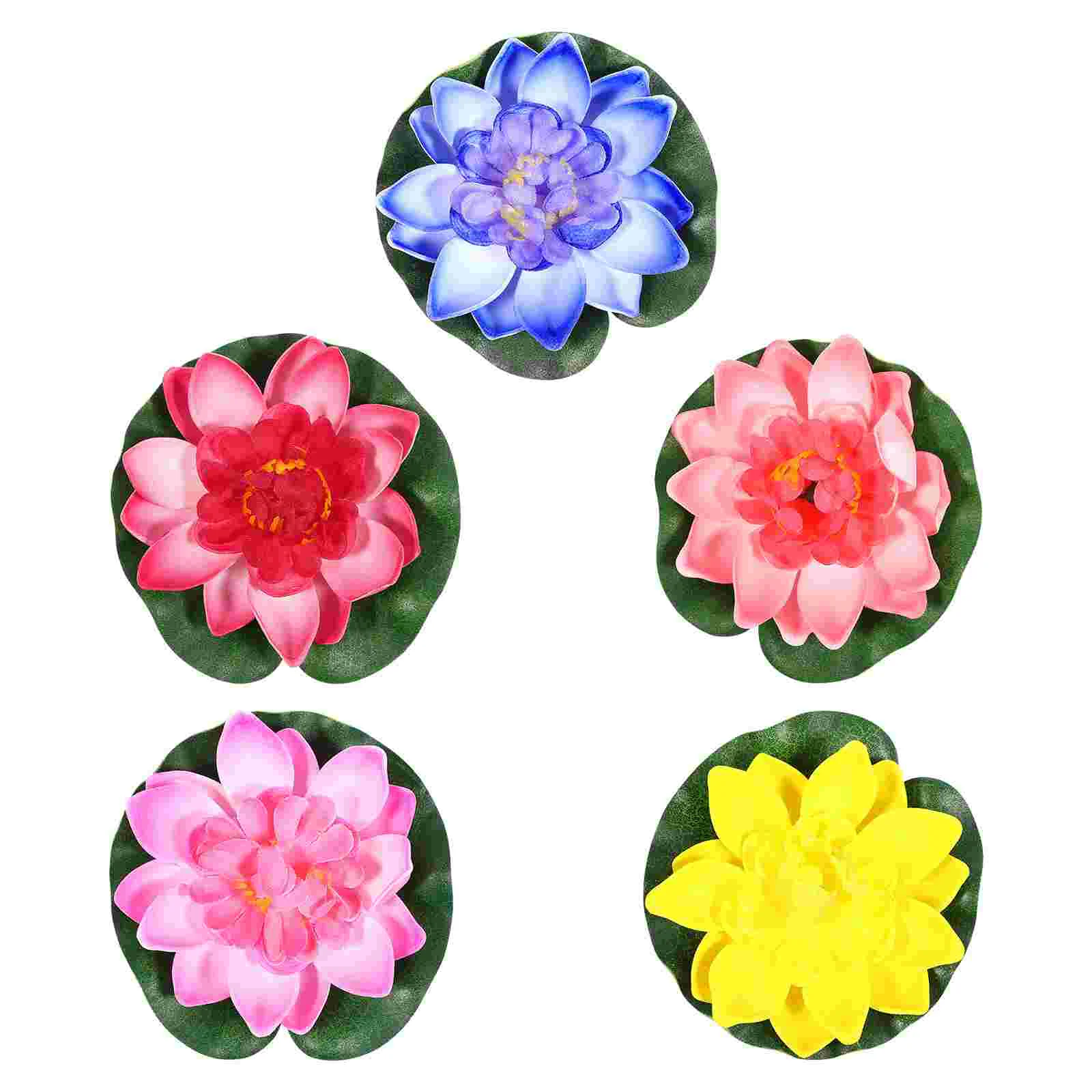 

Lily Floating Flower Pond Artificial Flowers Decor Water Pads Decorations Outdoor Simulated Lilly Pool Decoration Aquarium