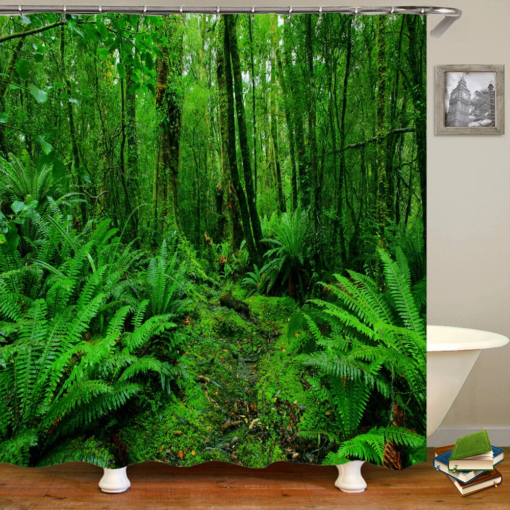 Forest Shower Curtain Waterproof Bathroom Screen Trees Scenery Curtains Polyester Cloth Home Decoration Bath Curtains
Forest Shower Curtain Waterproof Bathroom Screen Trees Scenery Curtains Polyester Cloth Home Decoration Bath Curtains