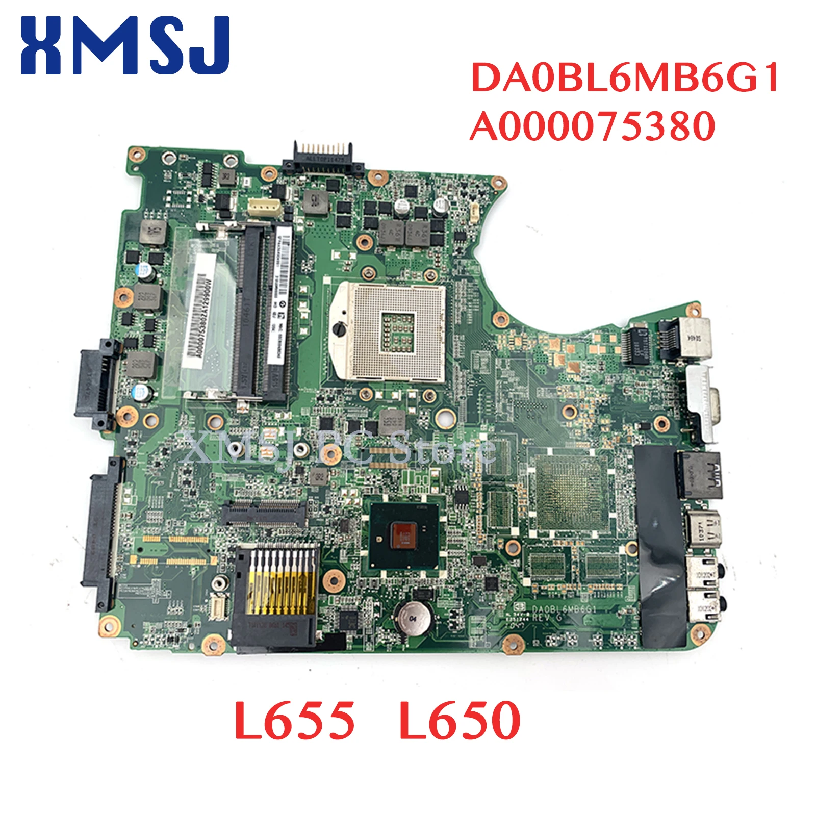 XMSJ For Toshiba Satellite L655 L650 Laptop Motherboard DA0BL6MB6G1 A000075380 31BL6MB0000 HM55 DDR3 MAIN BOARD Free CPU
XMSJ For Toshiba Satellite L655 L650 Laptop Motherboard DA0BL6MB6G1 A000075380 31BL6MB0000 HM55 DDR3 MAIN BOARD Free CPU