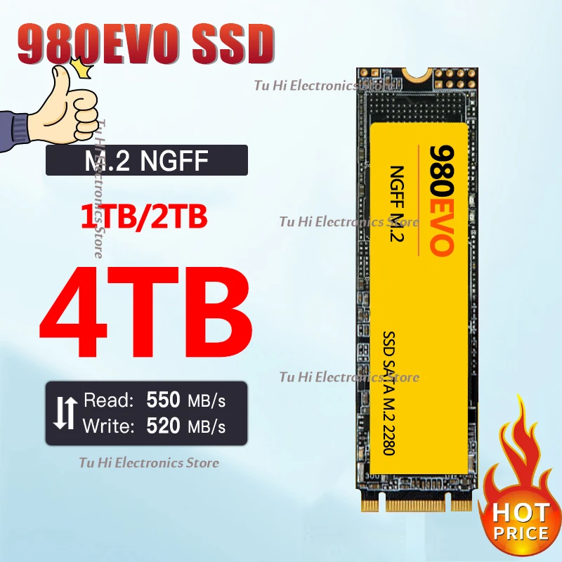 8TB Original High Speed NEW 2023 M2 4TB ssd 2280 NGFF YELLOW 980 EVO 1TB2TB NVME Hard Drive For famous brand laptop PC 1000MB/S
8TB Original High Speed NEW 2023 M2 4TB ssd 2280 NGFF YELLOW 980 EVO 1TB2TB NVME Hard Drive For famous brand laptop PC 1000MB/S