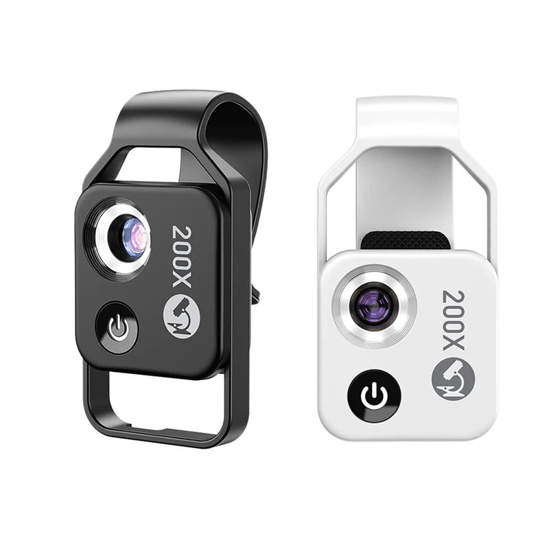 200X Mobile Phone Microscope Micro-Lens Universal Clip LED Light Pocket Mini Magnifying Glass Microscopes
200X Mobile Phone Microscope Micro-Lens Universal Clip LED Light Pocket Mini Magnifying Glass Microscopes