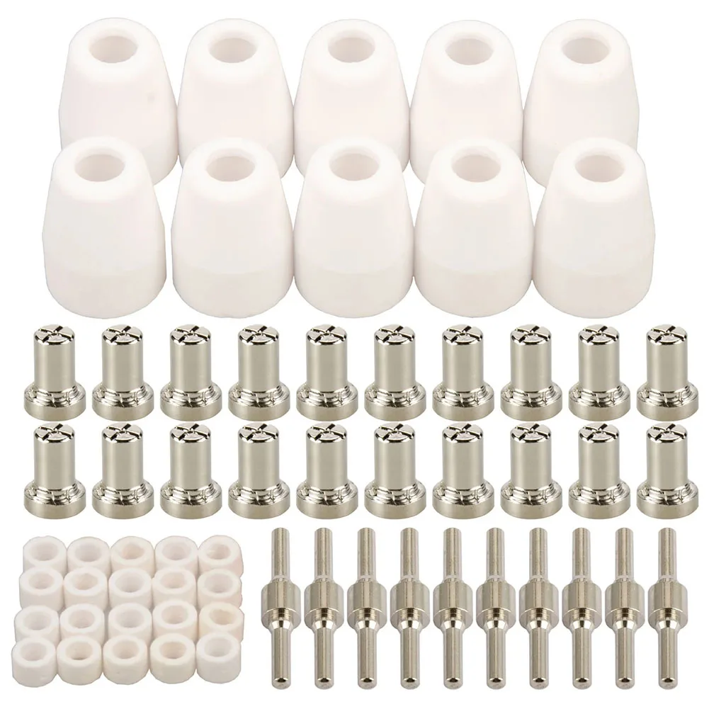 Consumables Kit Plasma Cutter Torch Electrode Tips High Quality 10pcs Electrodes 10pcs Shield Cups 20pcs Gas Rings
Consumables Kit Plasma Cutter Torch Electrode Tips High Quality 10pcs Electrodes 10pcs Shield Cups 20pcs Gas Rings