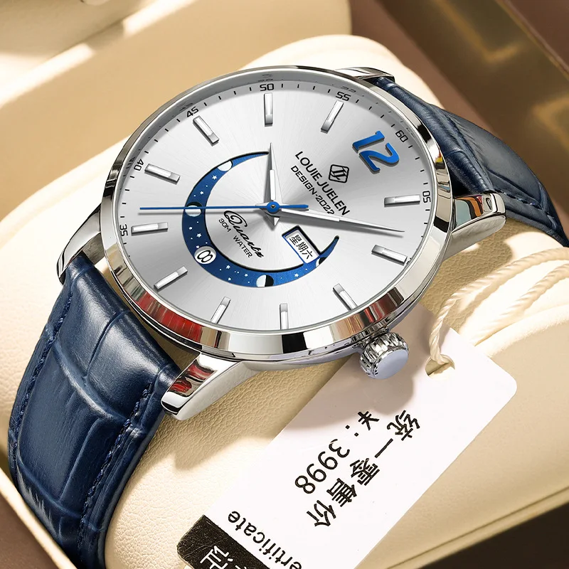 Simple Stylish Luminous Pointer Auto-date Week Display Wristwatch Leather Strap Waterproof Mens Quartz Watch
Simple Stylish Luminous Pointer Auto-date Week Display Wristwatch Leather Strap Waterproof Mens Quartz Watch