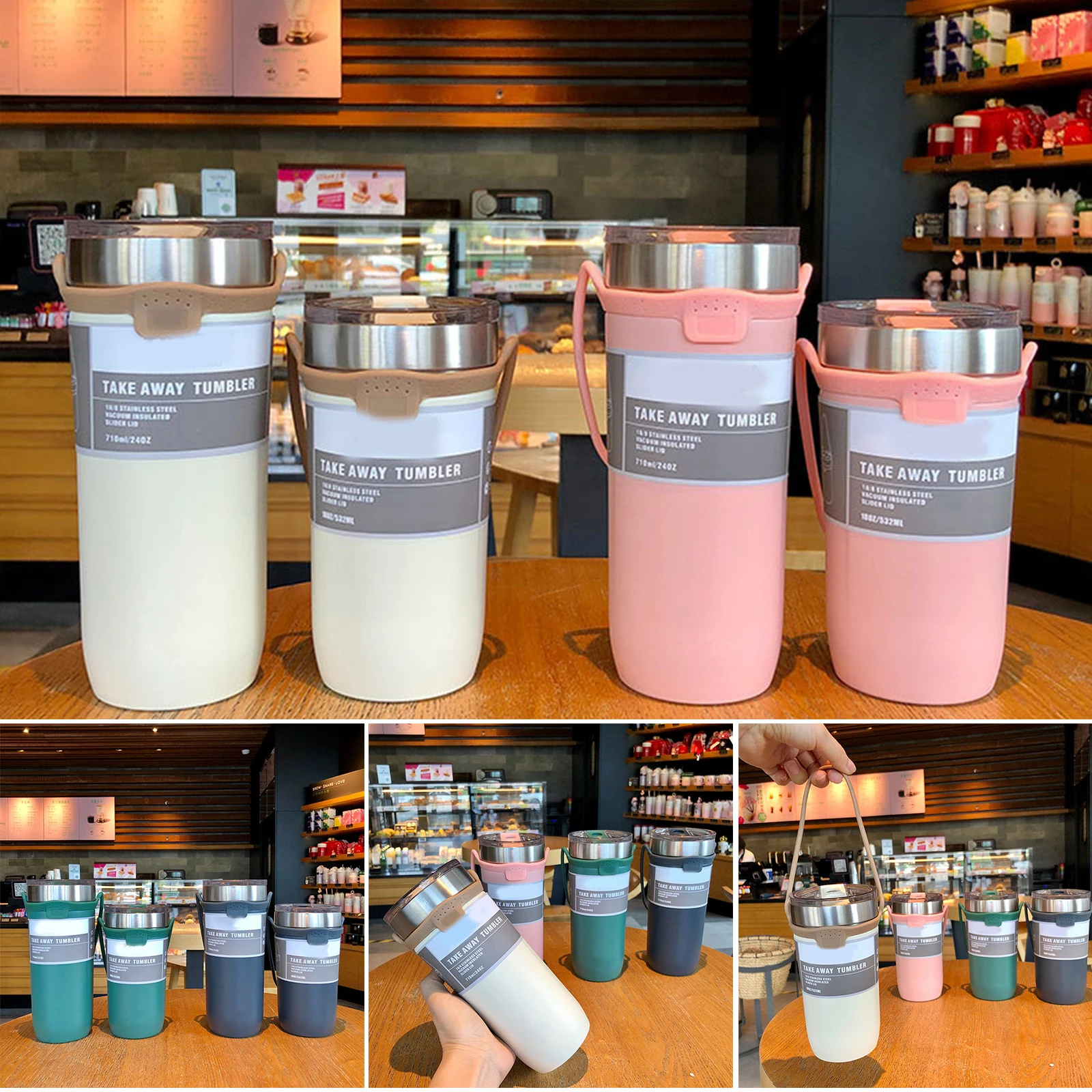 Portable Vacuum Flask Stainless Steel Water Cup Creative Personality Large-Capacity Coffee Cup 2021 
Portable Vacuum Flask Stainless Steel Water Cup Creative Personality Large-Capacity Coffee Cup 2021