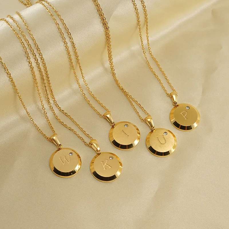2022 New Ins Stainless Steel 26 Letter Rhinestone Round Titanium Steel Necklace Women Jewelry Gift Wholesale
2022 New Ins Stainless Steel 26 Letter Rhinestone Round Titanium Steel Necklace Women Jewelry Gift Wholesale
