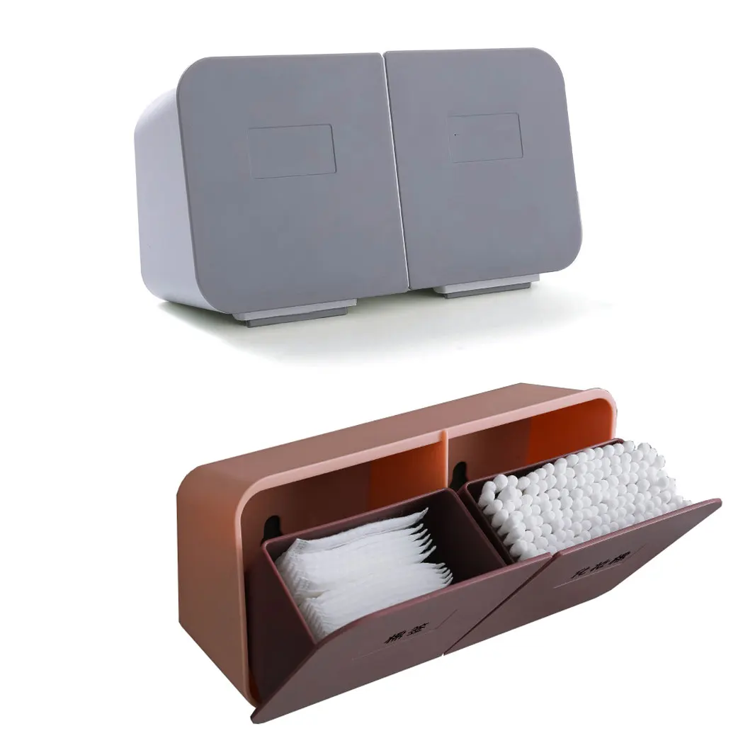 Wall-mounted Storage Box 2 Grids Cosmetics Cotton Pads Storage Box Dust-proof Soap Lipsticks Holder Organizer Case Finishing Box
Wall-mounted Storage Box 2 Grids Cosmetics Cotton Pads Storage Box Dust-proof Soap Lipsticks Holder Organizer Case Finishing Box