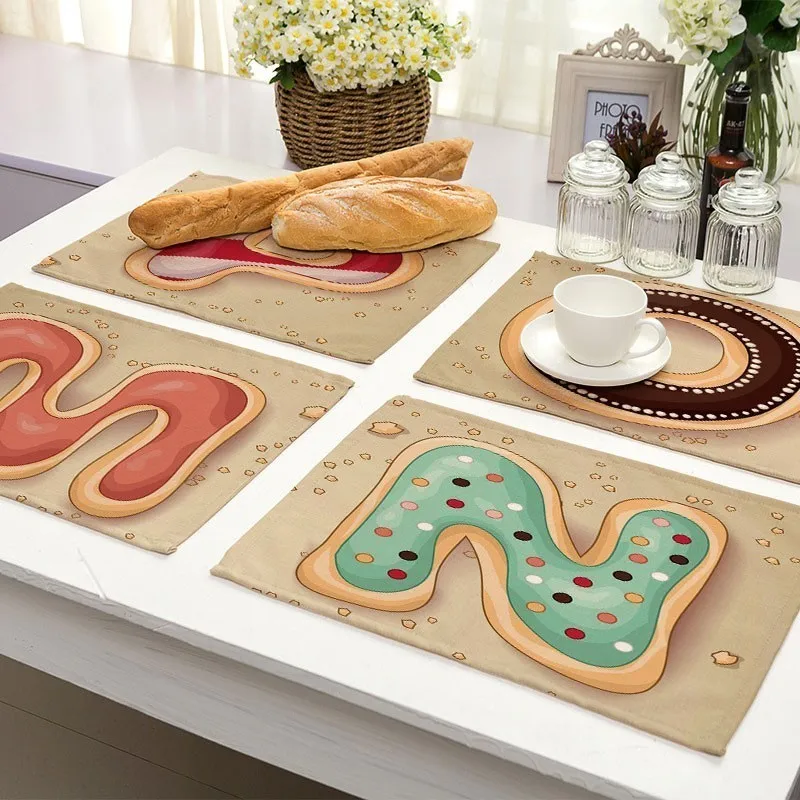 A-Z Letter Pattern Kitchen Placemat For Dining Table Mats Drink Tea Coaster Cotton Linen Pads Bowl Cup Mats 42*32cm Home Decor
A-Z Letter Pattern Kitchen Placemat For Dining Table Mats Drink Tea Coaster Cotton Linen Pads Bowl Cup Mats 42*32cm Home Decor