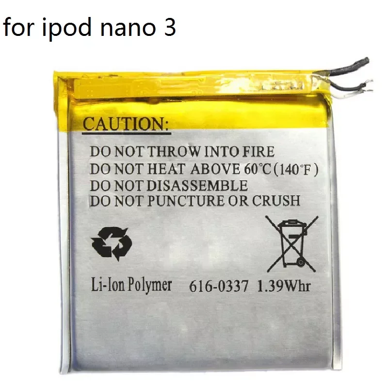 2023New Replacement Battery for Apple iPod Nano 3rd Gen 3.7V / 370mAh Li-Polymer Rechargeable Battery with repair tools
2023New Replacement Battery for Apple iPod Nano 3rd Gen 3.7V / 370mAh Li-Polymer Rechargeable Battery with repair tools